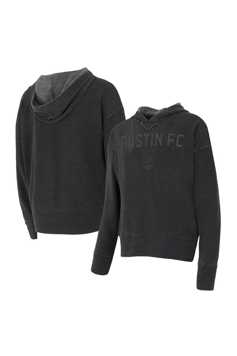 Women's Concepts Sport Charcoal Austin FC Volley Hoodie Long Sleeve T-Shirt, Alternate, color, Charcoal