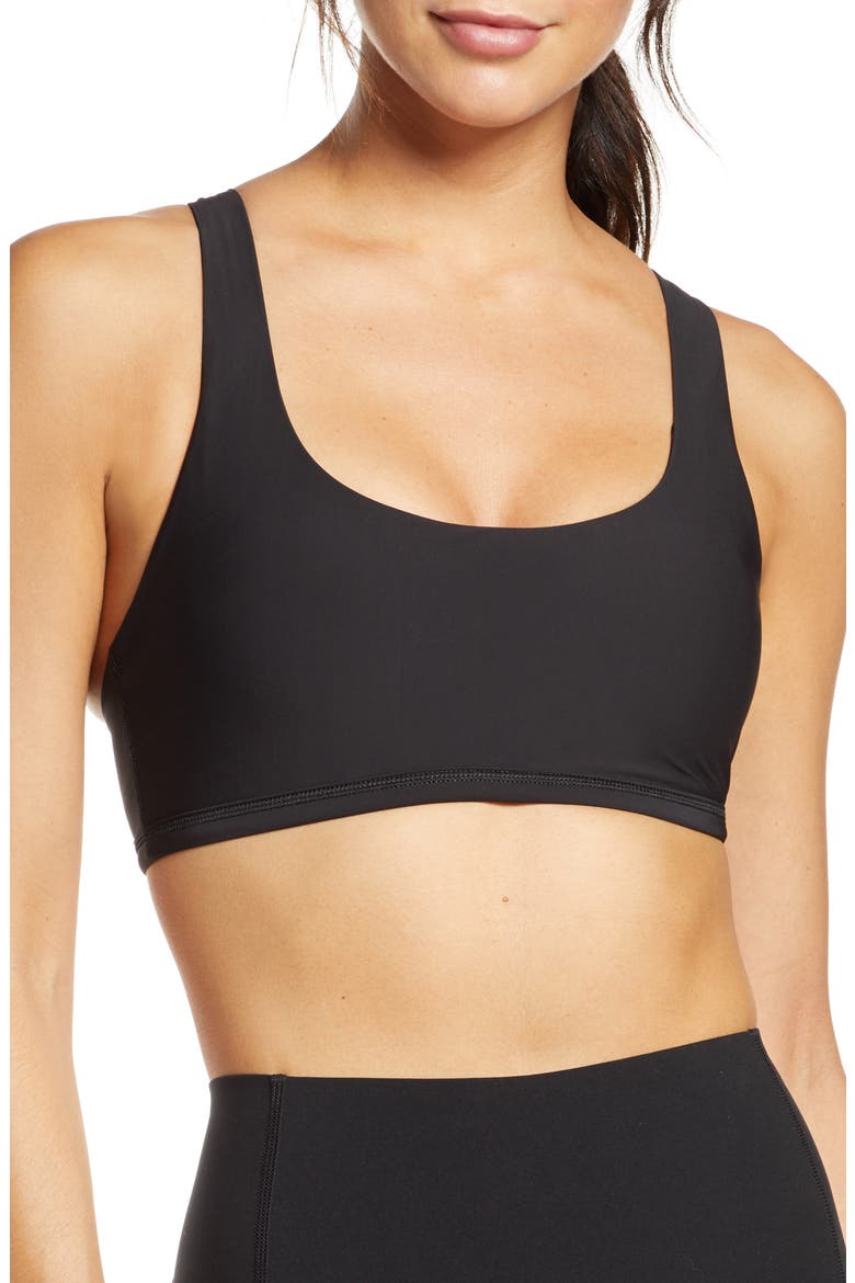 Low Impact Sports Bra, Main, color, BLACK