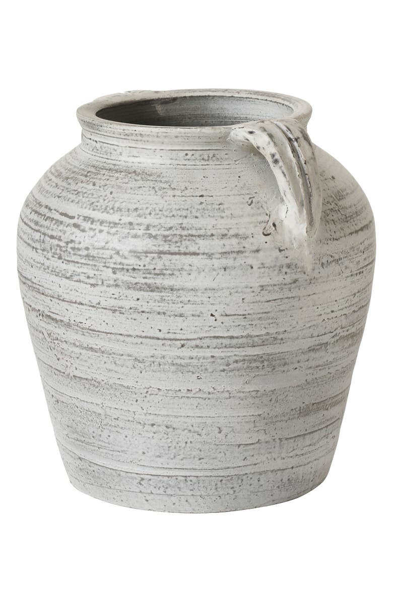 Renwil Clay Decorative Vase, Alternate, color, White