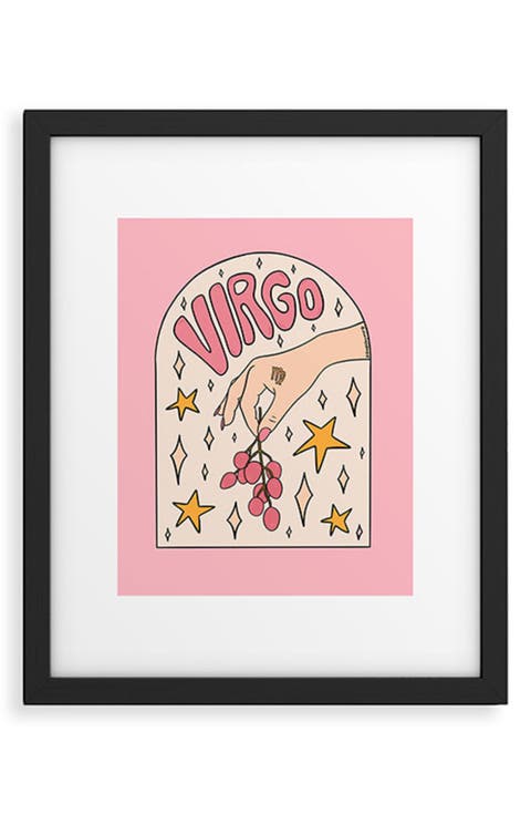 'Virgo Lychee Doodle' by Meg Framed Wall Art