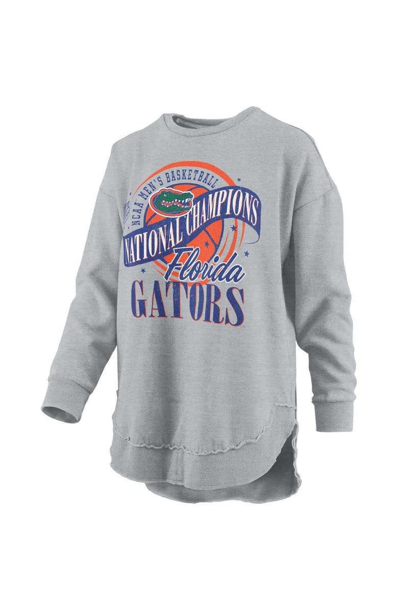 PRESSBOX Women's Pressbox Gray Florida Gators 2025 NCAA Men's Basketball National Champions, Alternate, color, 