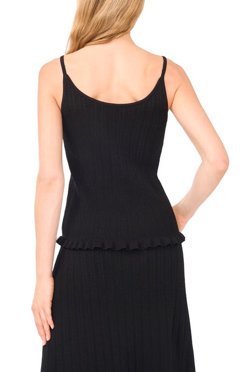Ted Baker Pointelle Knit Tank In Black