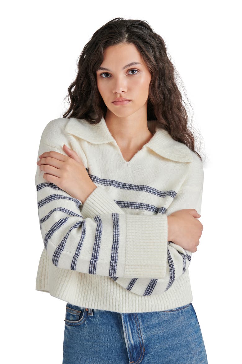 Esther Stripe Sweater, Alternate, color, CREAM