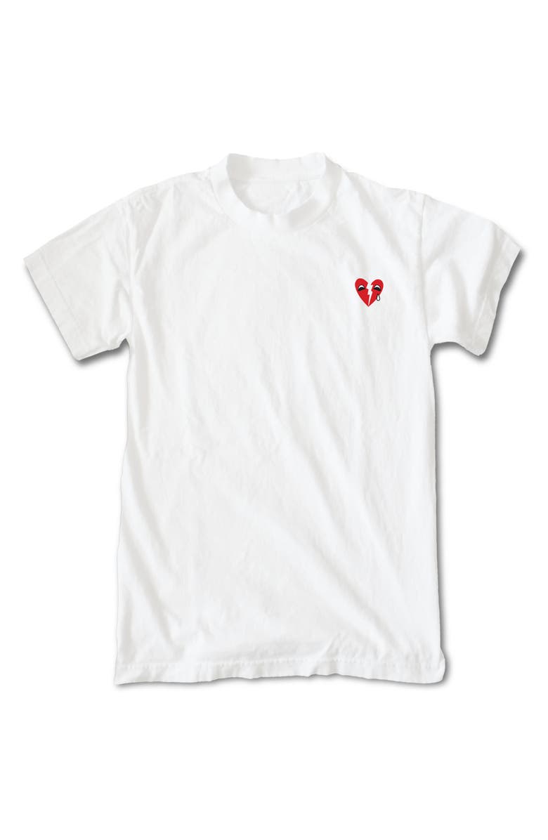 RIOT SOCIETY Broken Heart Graphic T-Shirt, Main, color, 