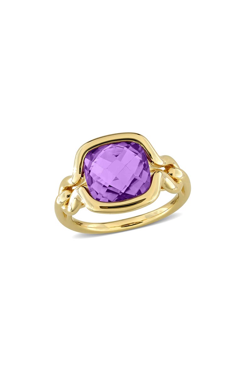 Amethyst Solitaire Ring, Main, color, PURPLE