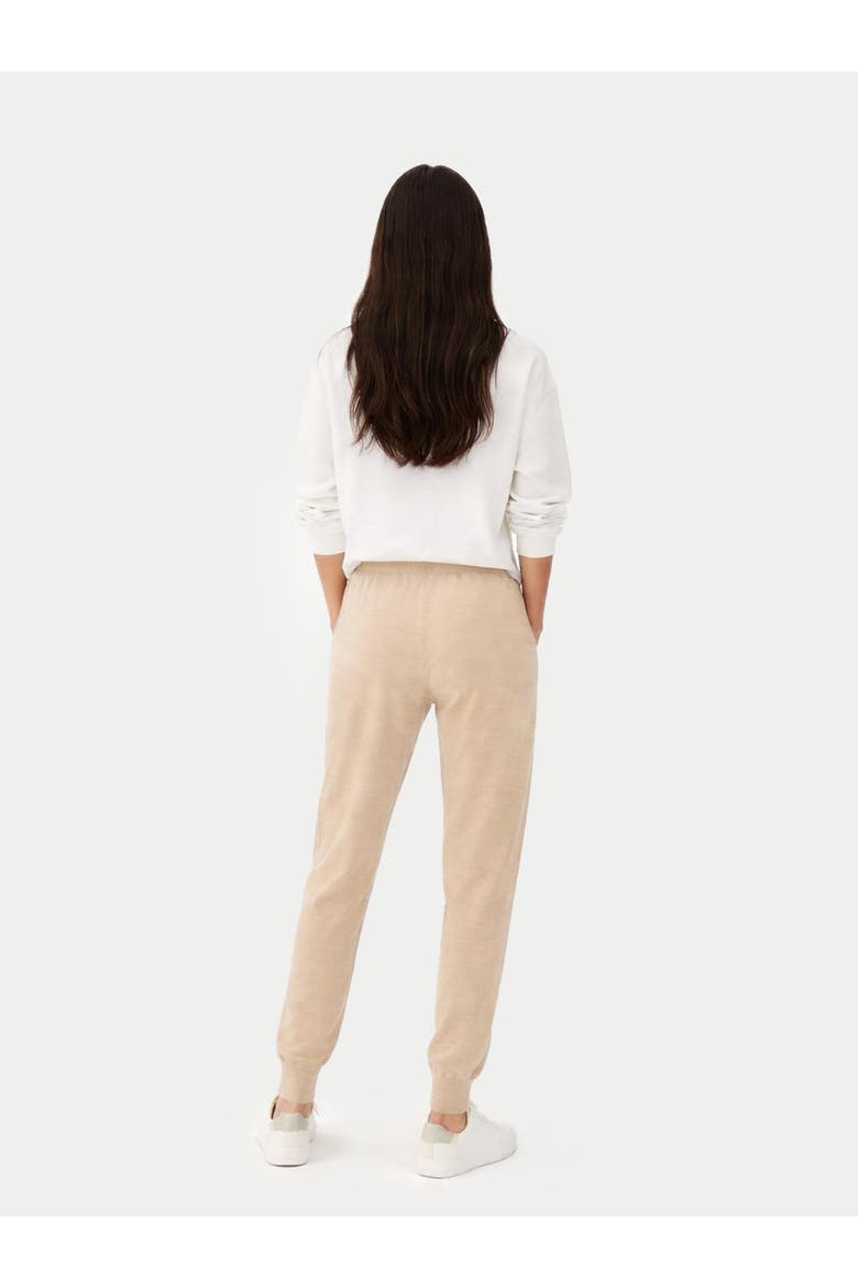 Cuffed Cashmere Jogger, Alternate, color, beige