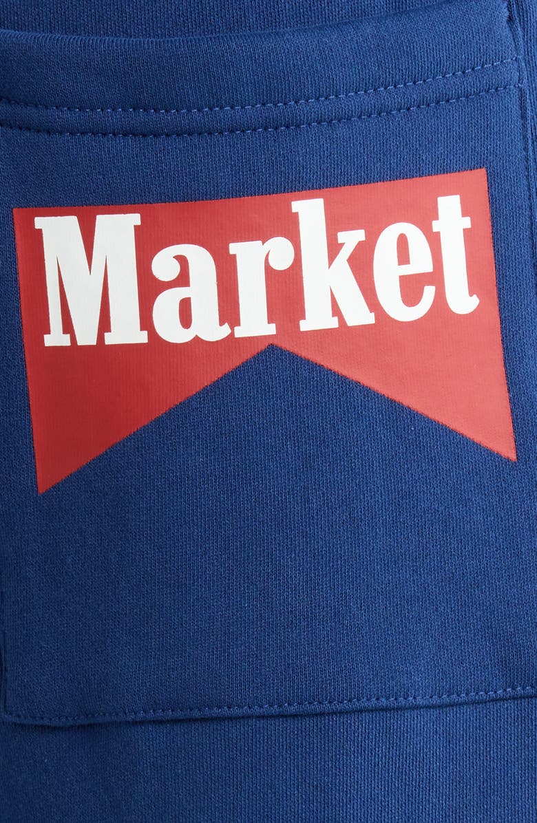 MARKET Cowboy Bear Cotton Joggers, Alternate, color, Navy