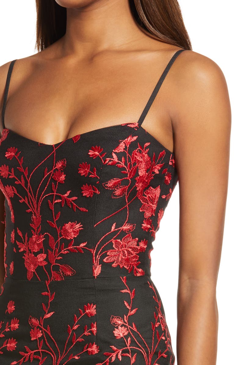 Dress the Population Cantrelle Asymmetrical Hem Cocktail Dress, Alternate, color, 