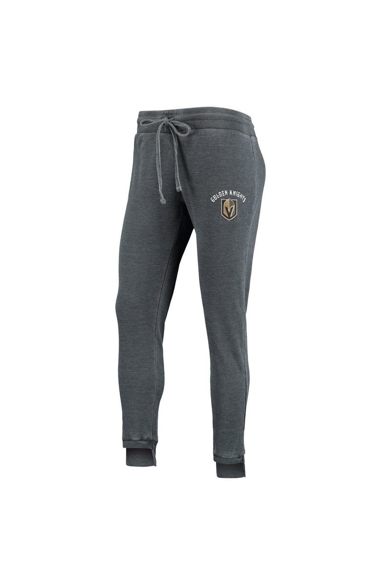 CONCEPTS SPORT Women's Concepts Sport Charcoal/White Vegas Golden Knights Resurgence Slub Burnout Raglan T-Shirt & Joggers Sleep Set, Alternate, color, 