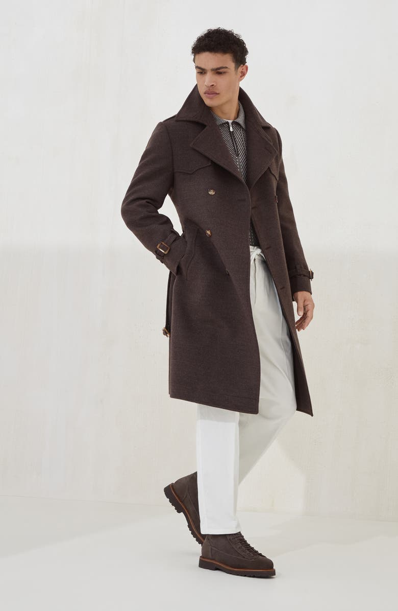 Brunello Cucinelli Vanisé polo shirt, Alternate, color, Brown