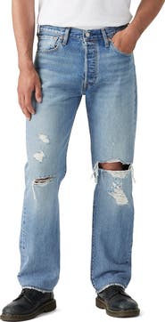 Levi's® 501® Original Ripped Straight Leg Jeans