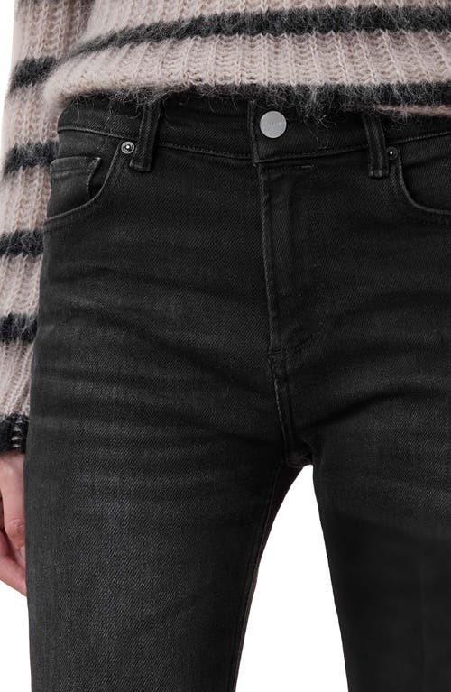 Shop Allsaints Haldan Slim Fit Jeans In Washed Black