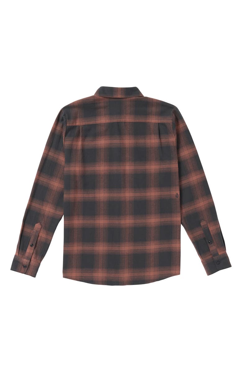 Volcom Netastone Classic Fit Plaid Cotton Flannel Button-Up Shirt, Alternate, color,