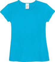 CITY THREADS Baby Girls Organic 100% Cotton Soft Jersey Cap Sleeve Crew Tee
