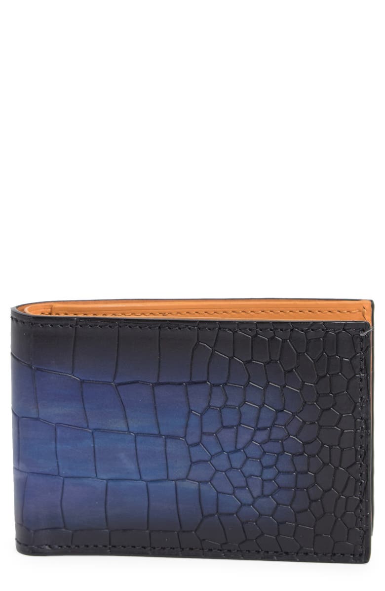 Magnanni Bifold Leather Wallet & Card Case Set, Alternate, color, 