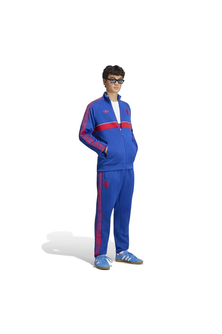 Men's adidas Originals Royal Manchester United OG 2.0 Icon Full-Zip Track Jacket, Alternate, color, Royal