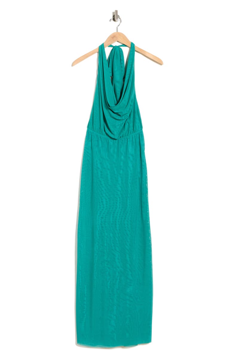 ViX Paula Hermanny Tilly Halter Cover-Up Dress, Alternate, color, Green