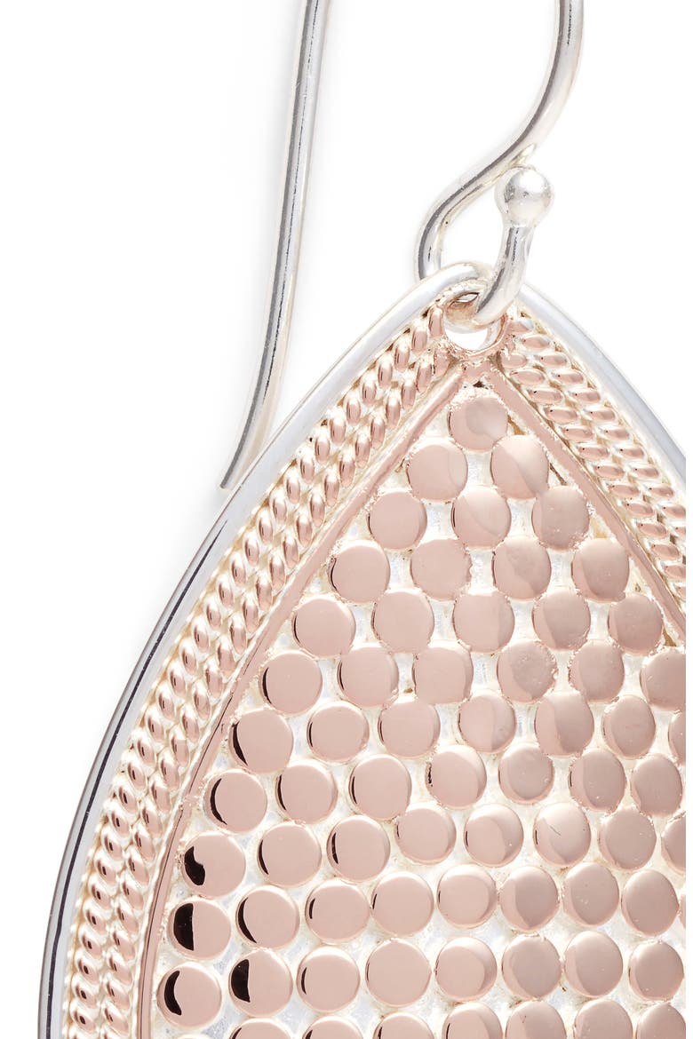Medium Teardrop Earrings (Nordstrom Exclusive), Alternate, color, ROSE GOLD/ SILVER