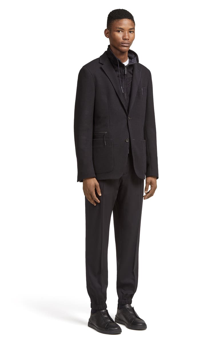 ZEGNA High Performance<sup>™</sup> Jersey Jacket with Removable Technical Bib, Alternate, color, 