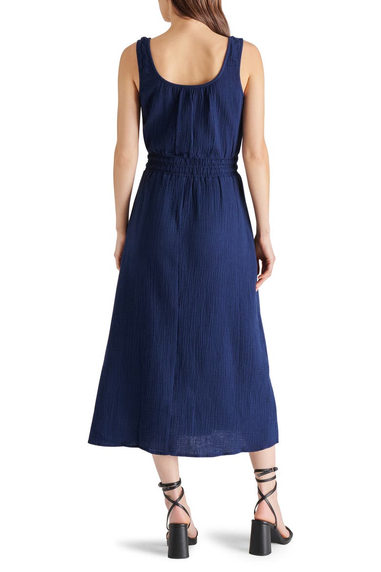 Makena Cotton Gauze Maxi Dress, Alternate, color, NAVY