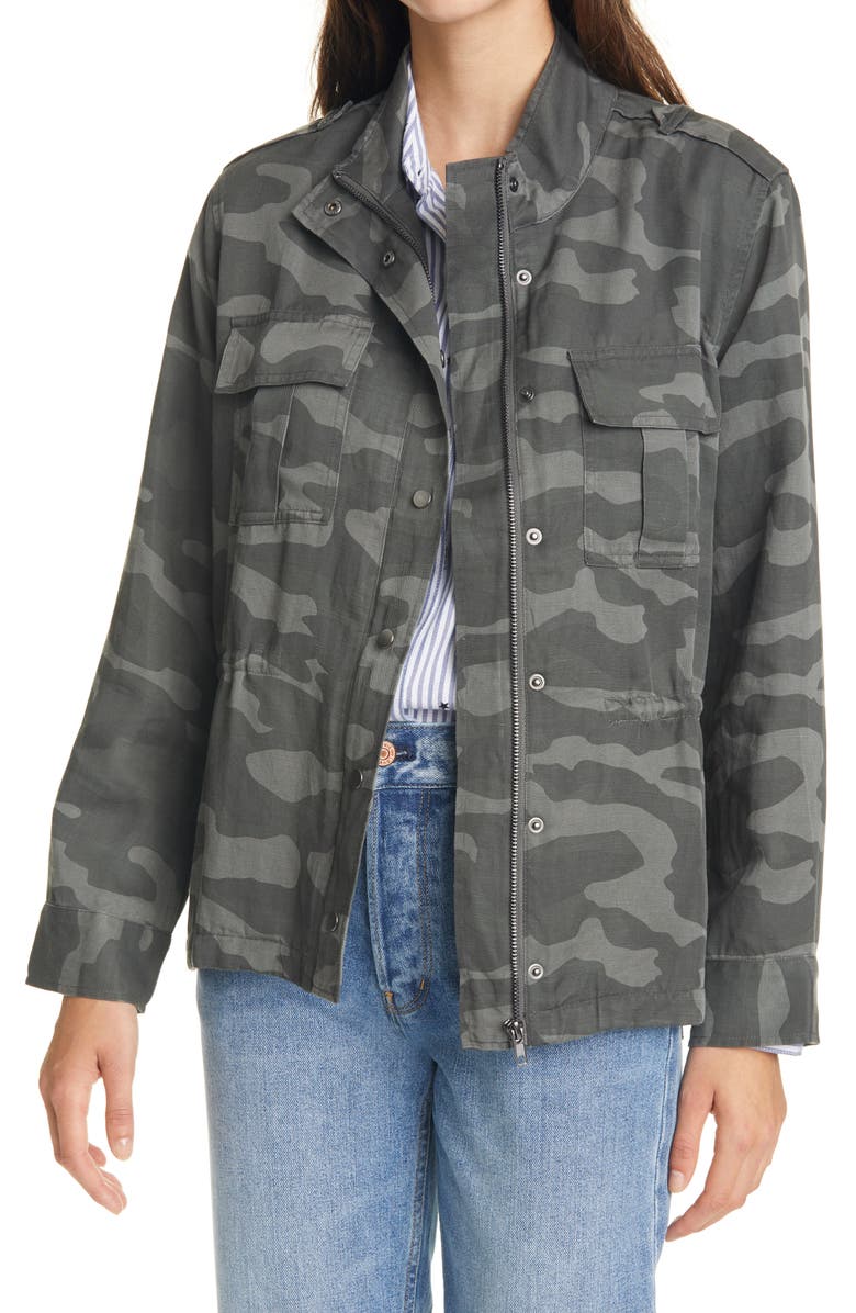 Rails Trey Camo Print Utility Jacket, Main, color, 