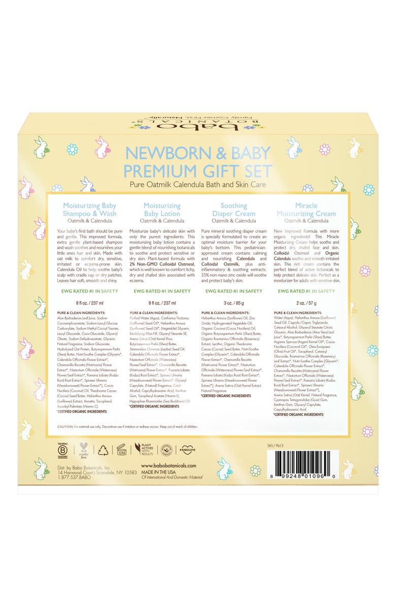 Babo Botanicals Newborn Baby Premium Gift Set, Alternate, color,