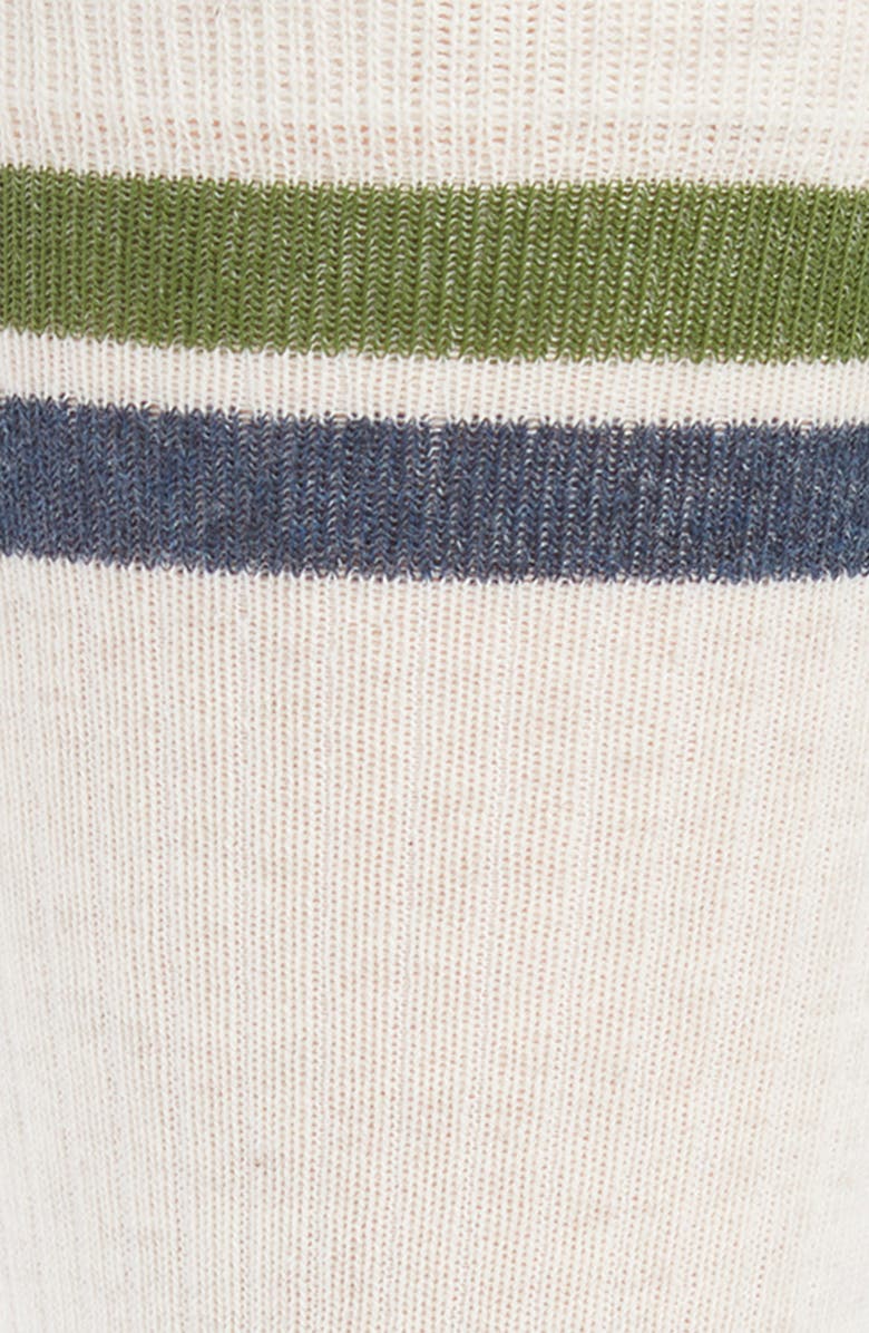 Nordstrom Ribbed Cotton Blend Athletic Socks, Alternate, color, Oatmeal Heather