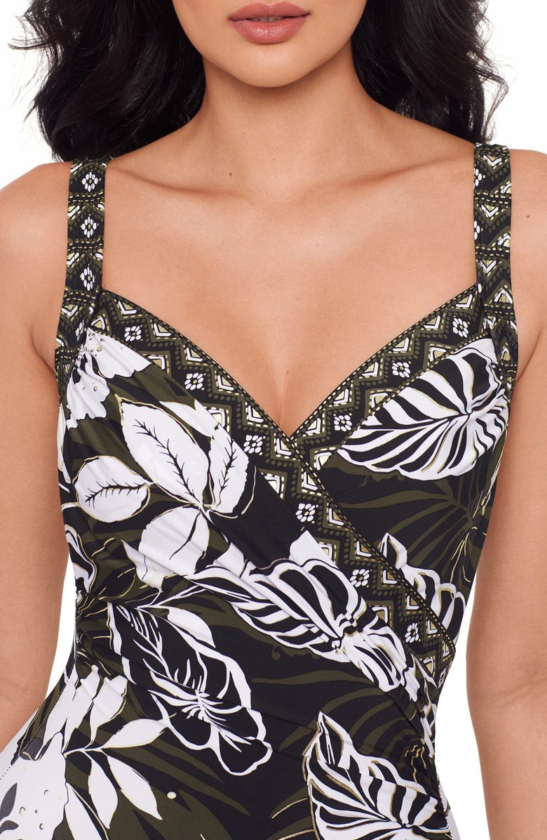 Miraclesuit<sup>®</sup> Elle Dorado Sanibel Underwire One-Piece Swimsuit, Alternate, color, Black/ Multi