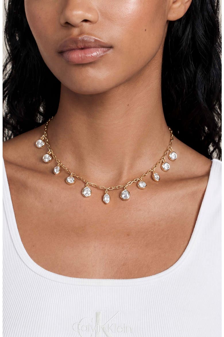Molten Treasures Charm Necklace, Alternate, color, GOLD