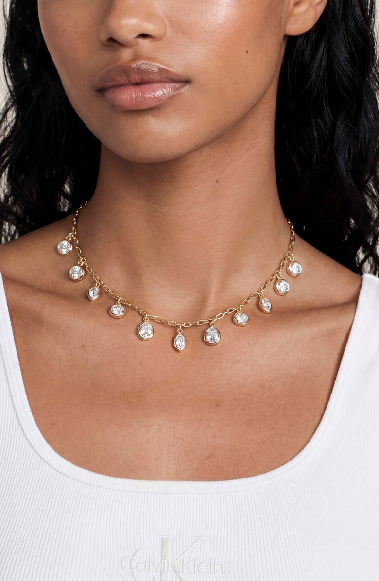 Ettika Molten Treasures Charm Necklace, Alternate, color, Gold