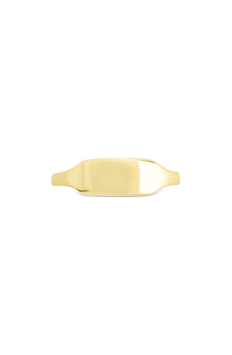 Sterling Forever Carol Polished ID Band Ring, Alternate, color, Gold
