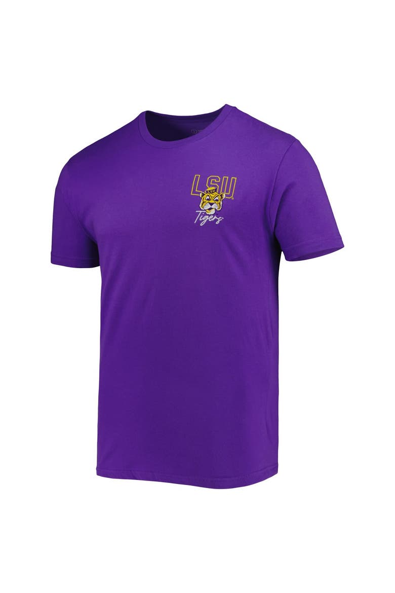 Men's Purple LSU Tigers Vintage Through the Years 2-Hit T-Shirt, Alternate, color, Purple