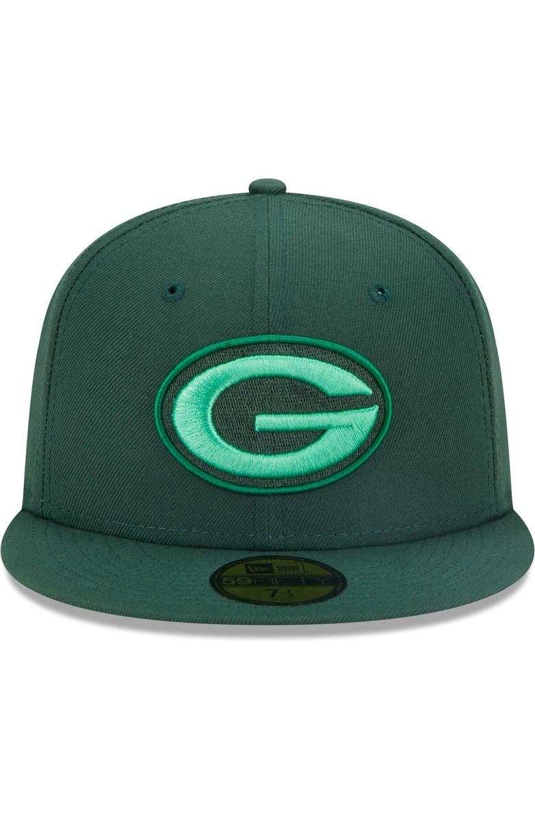 New Era Men's New Era Green Green Bay Packers Monocamo 59FIFTY Fitted Hat, Alternate, color, 