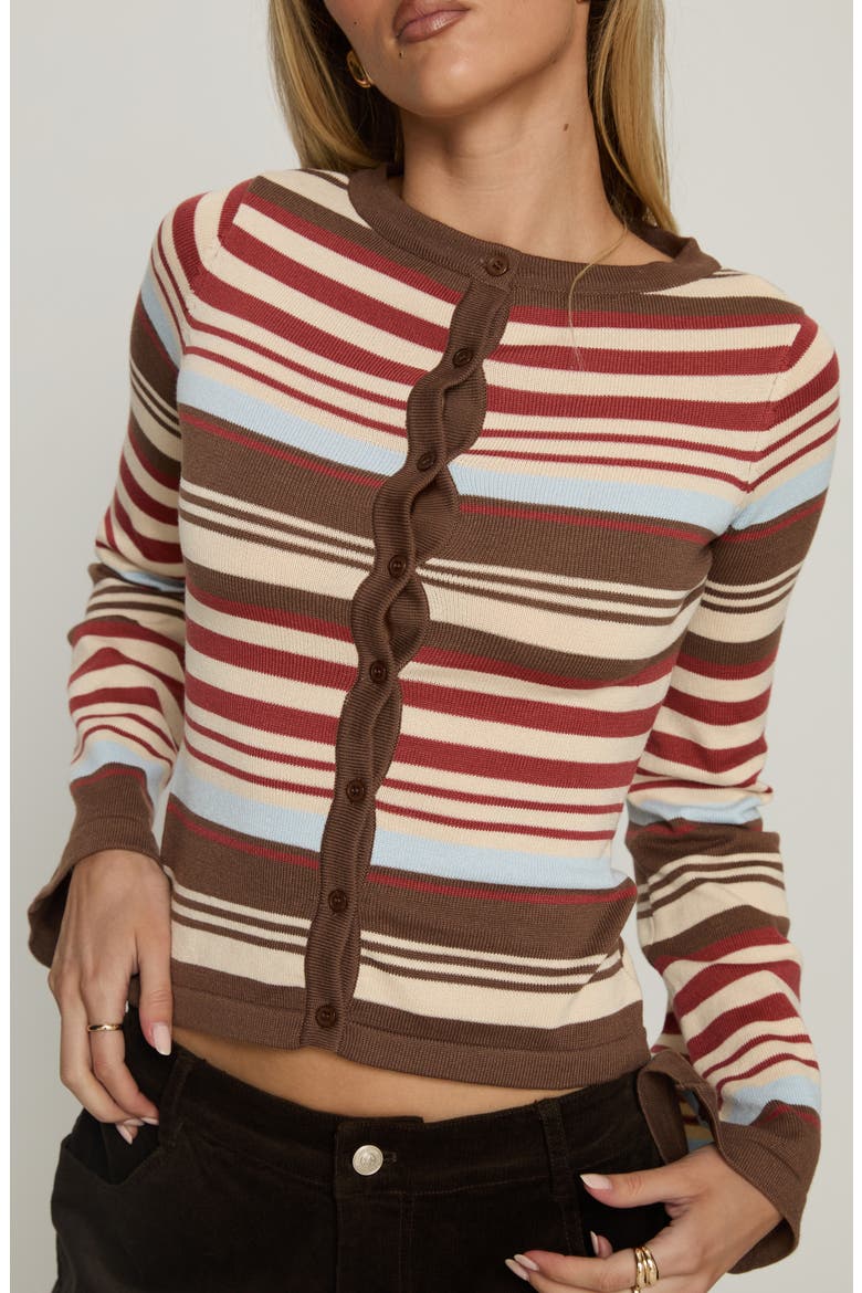 Milda Stripe Cardigan, Alternate, color, MULTI STRIPE