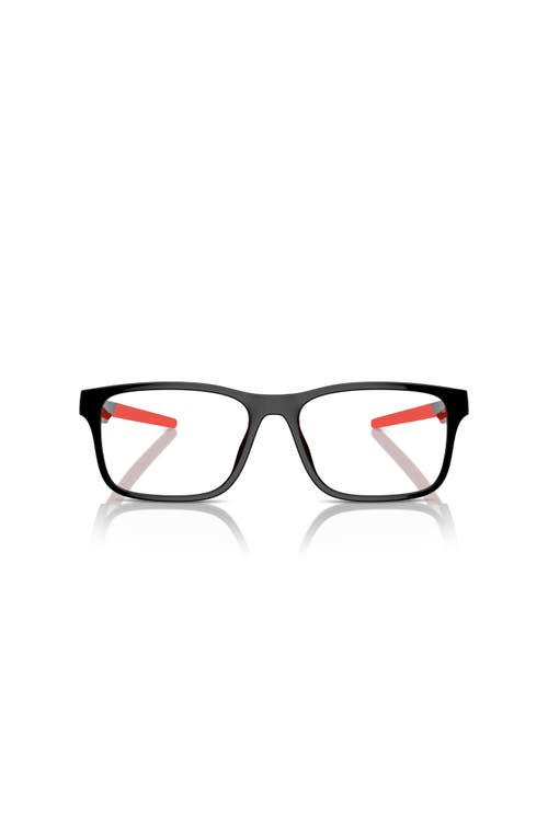 Scuderia Ferrari 56mm Rectangle Optical Glasses In Black