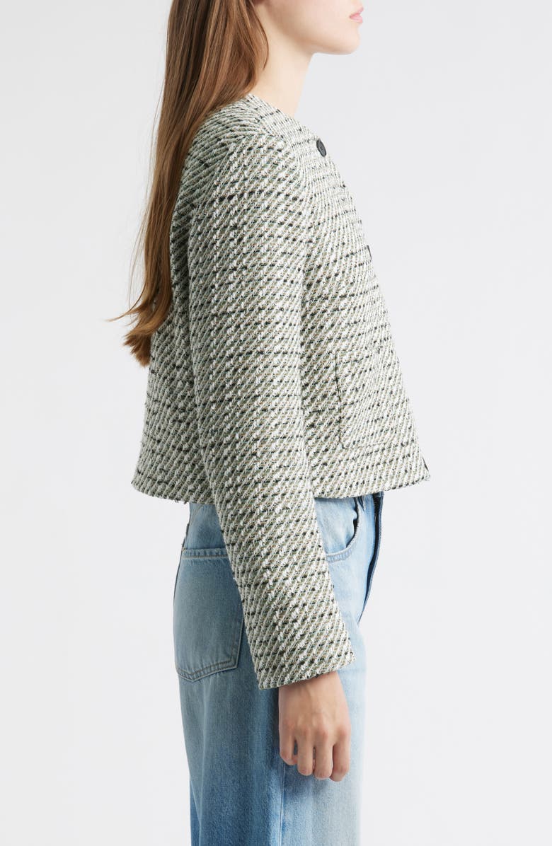 BOSS Tweed Crop Jacket, Alternate, color, 