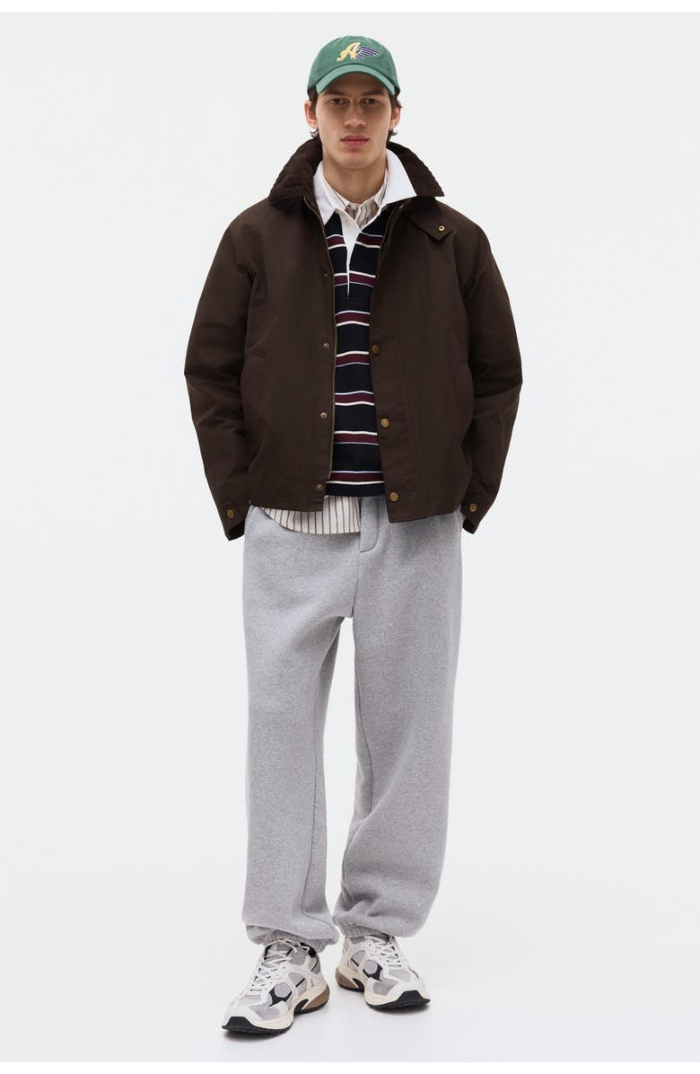 H&M Workwear Jacket, Alternate, color, Dark Khaki Green