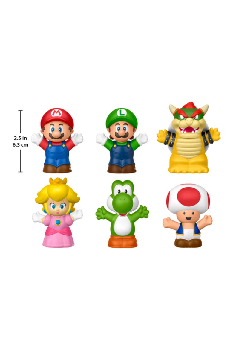 Super Mario Set of 6 Figurines, Main, color, SUPER MARIO