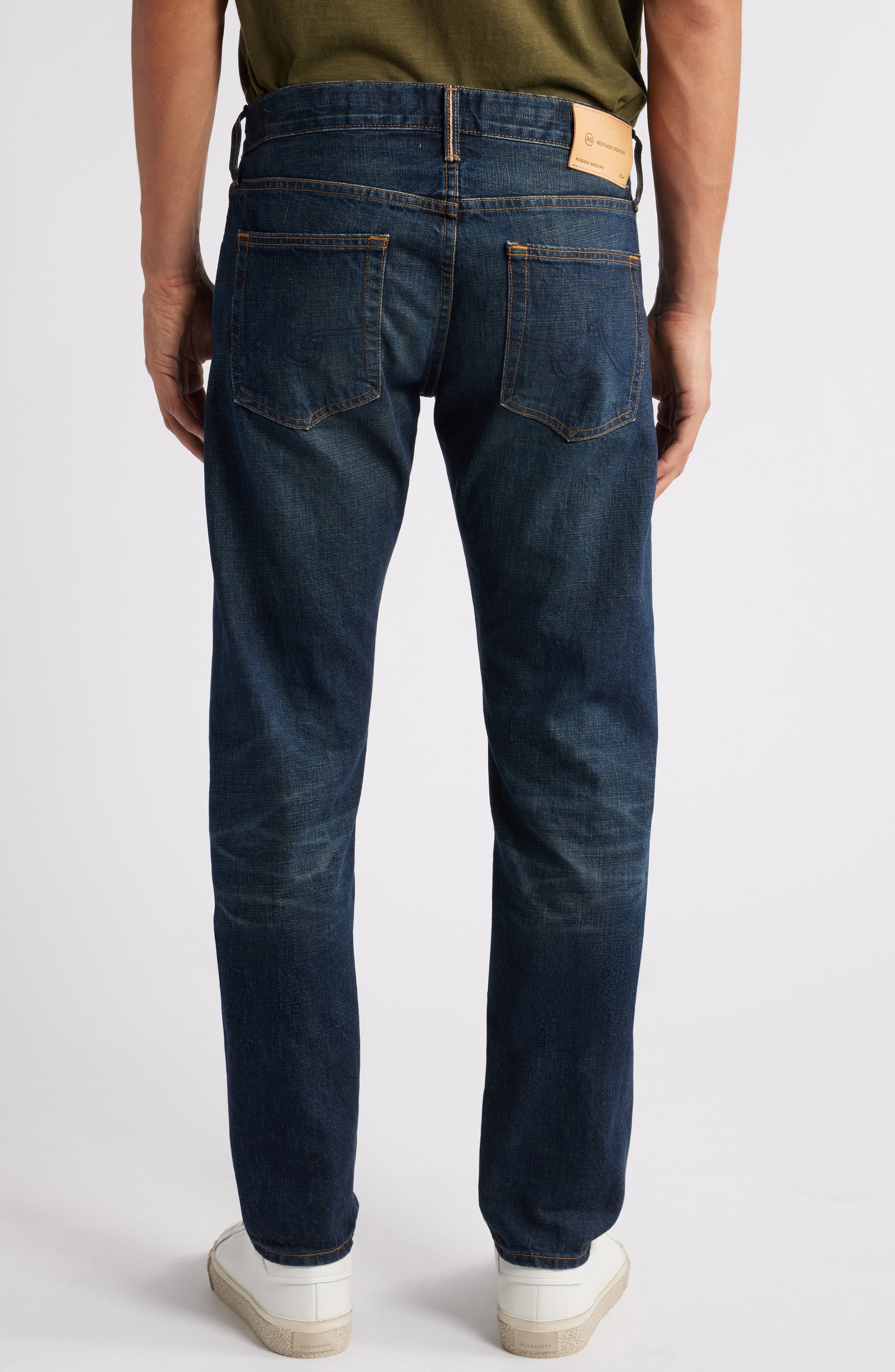 AG Tellis Slim Ikigai Rigid Red Line Selvedge Jeans | Nordstrom