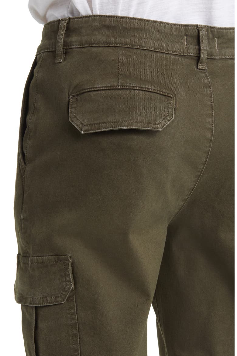 Micah Pleated Tapered Twill Cargo Pants, Alternate, color, DRYAD TWILL