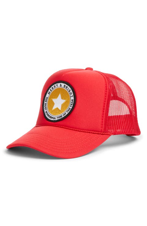 Merry & Bright Patch Trucker Hat
