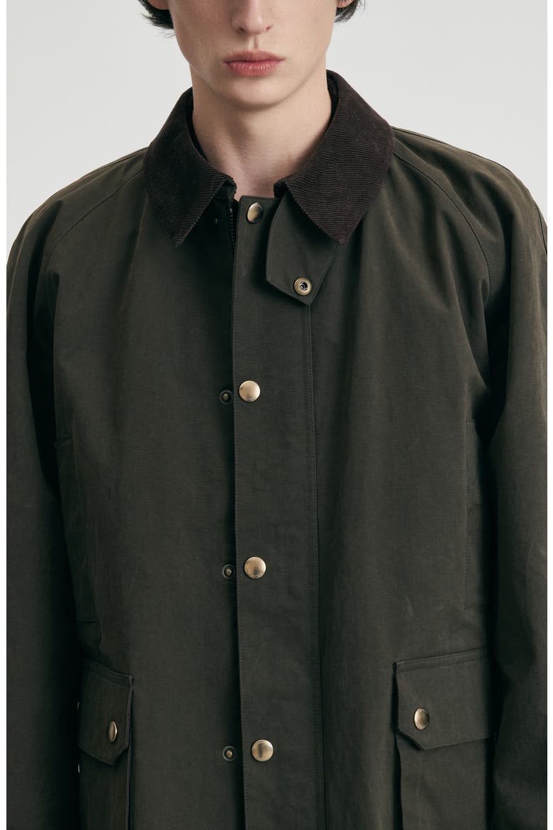 Unisex Waxed Cotton Hunting Jacket, Alternate, color, KHAKI