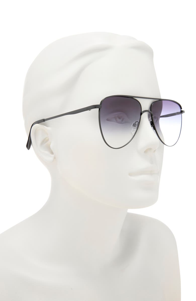 Le Specs The Duke 57mm Aviator Sunglasses, Alternate, color, Matte Black