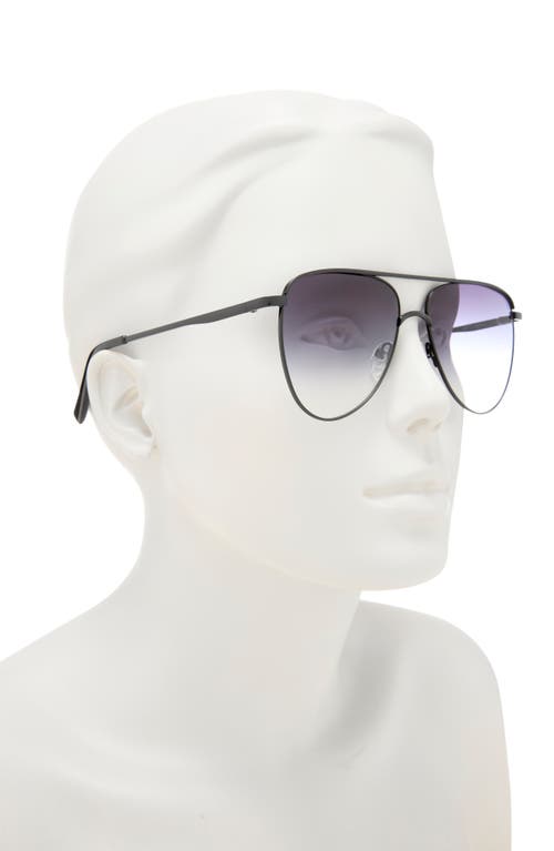 Le Specs The Duke 57mm Aviator Sunglasses In Black