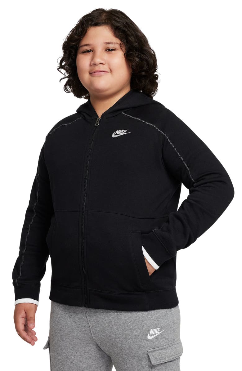 Nike Kids' Fleece Zip Hoodie, Main, color, 