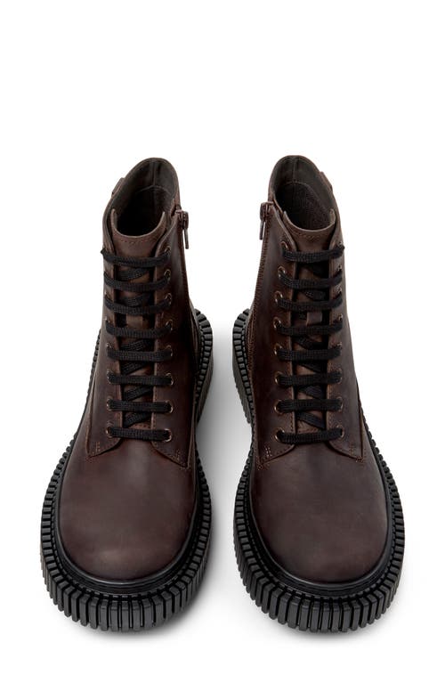 Camper Pix Berlin Lace-up Boots In Brown