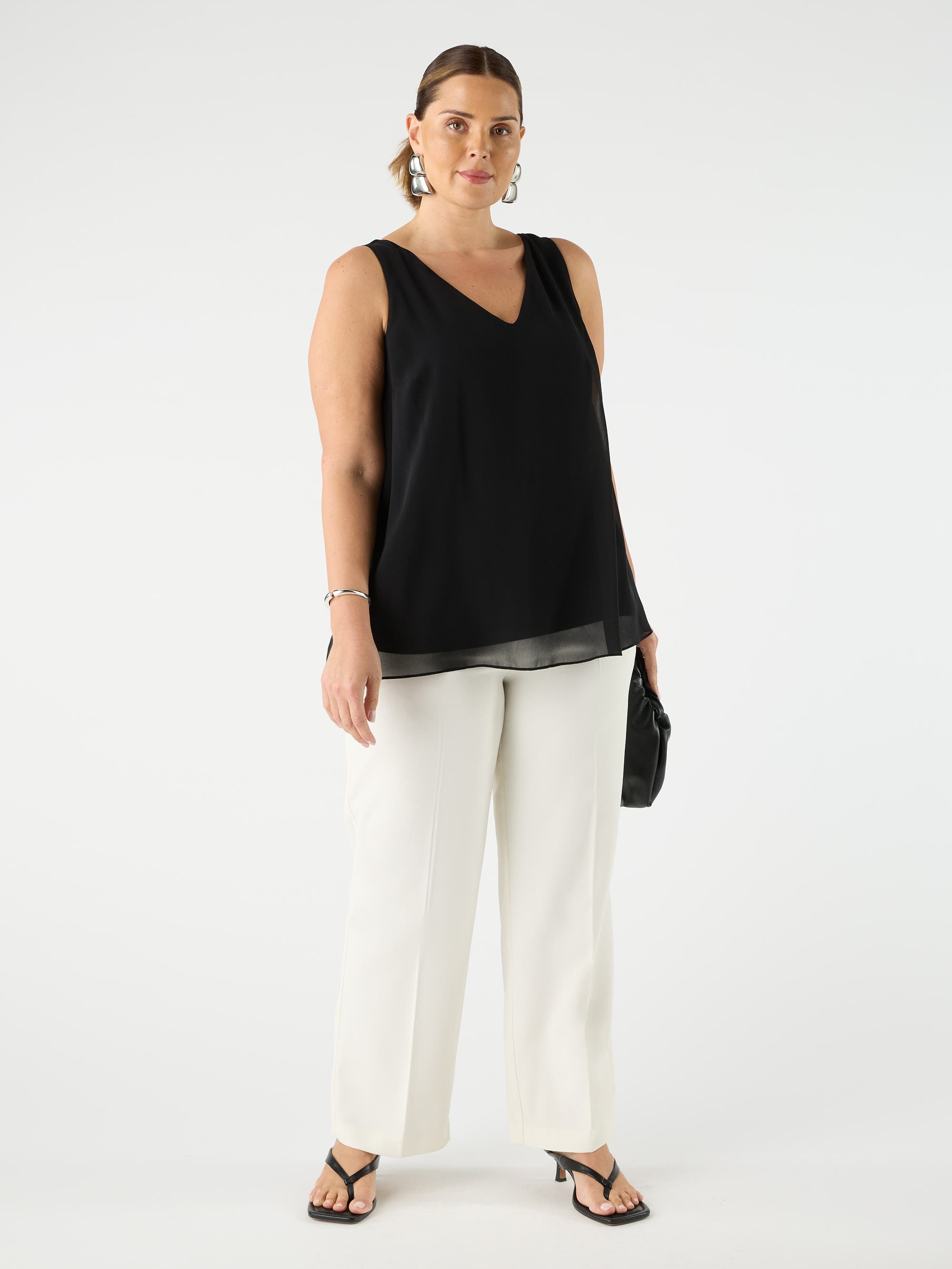 Straight Crepe Pants - image 2