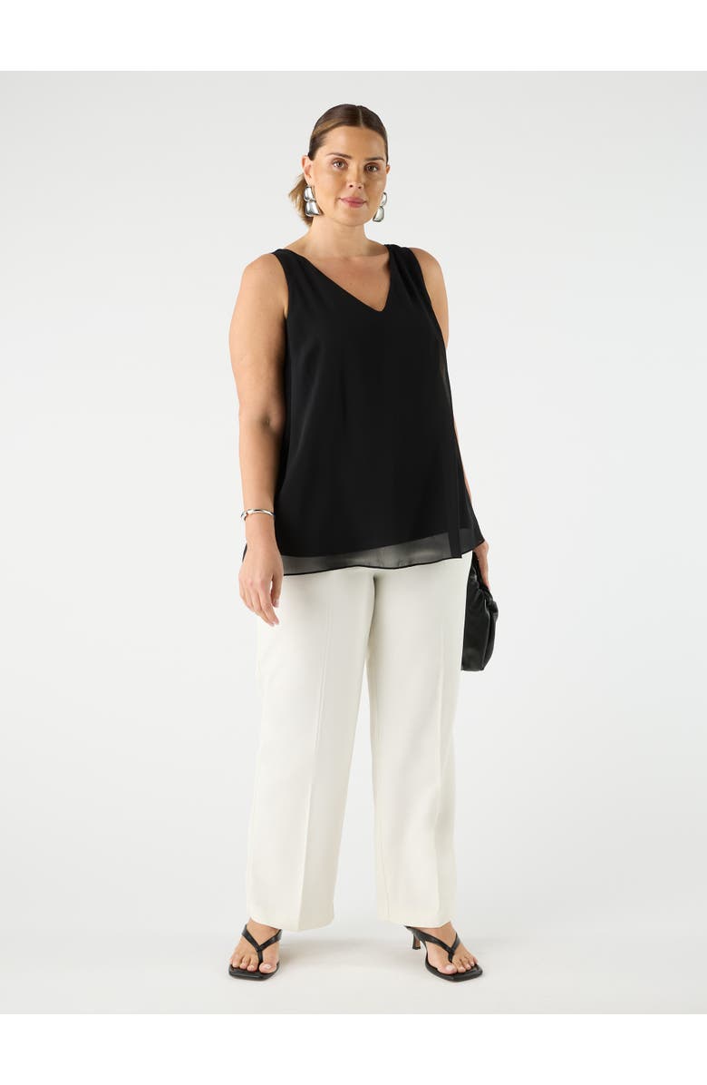 Live Unlimited Straight Crepe Pants, Alternate, color, Ivory