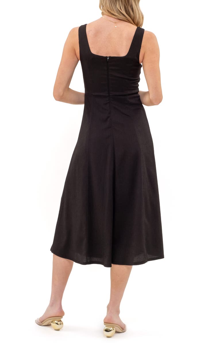 AUGUST SKY Sleeveless A-Line Midi Dress, Alternate, color, 