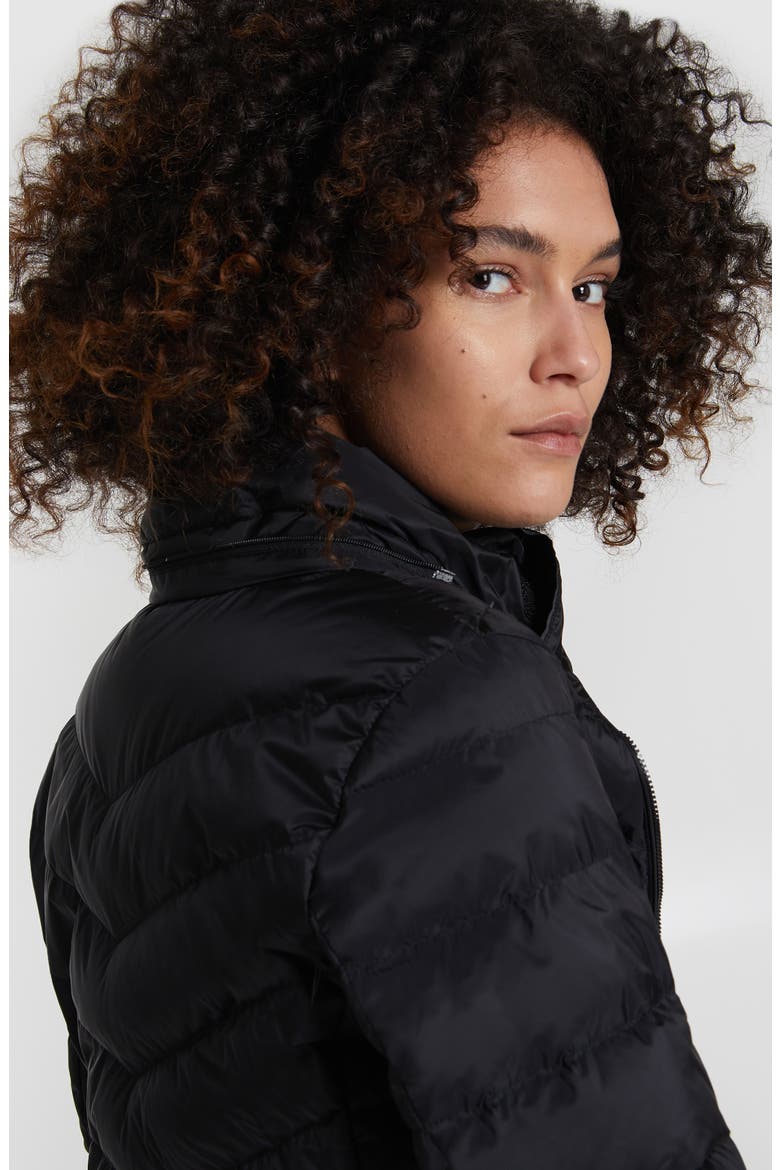 Tech Windproof & Waterproof Hooded Puffer Jacket, Alternate, color, BLACK